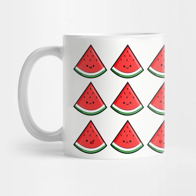 Watermelon emoji by Braeprint